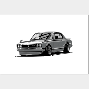 Hakosuka gtr jdm vector art Posters and Art